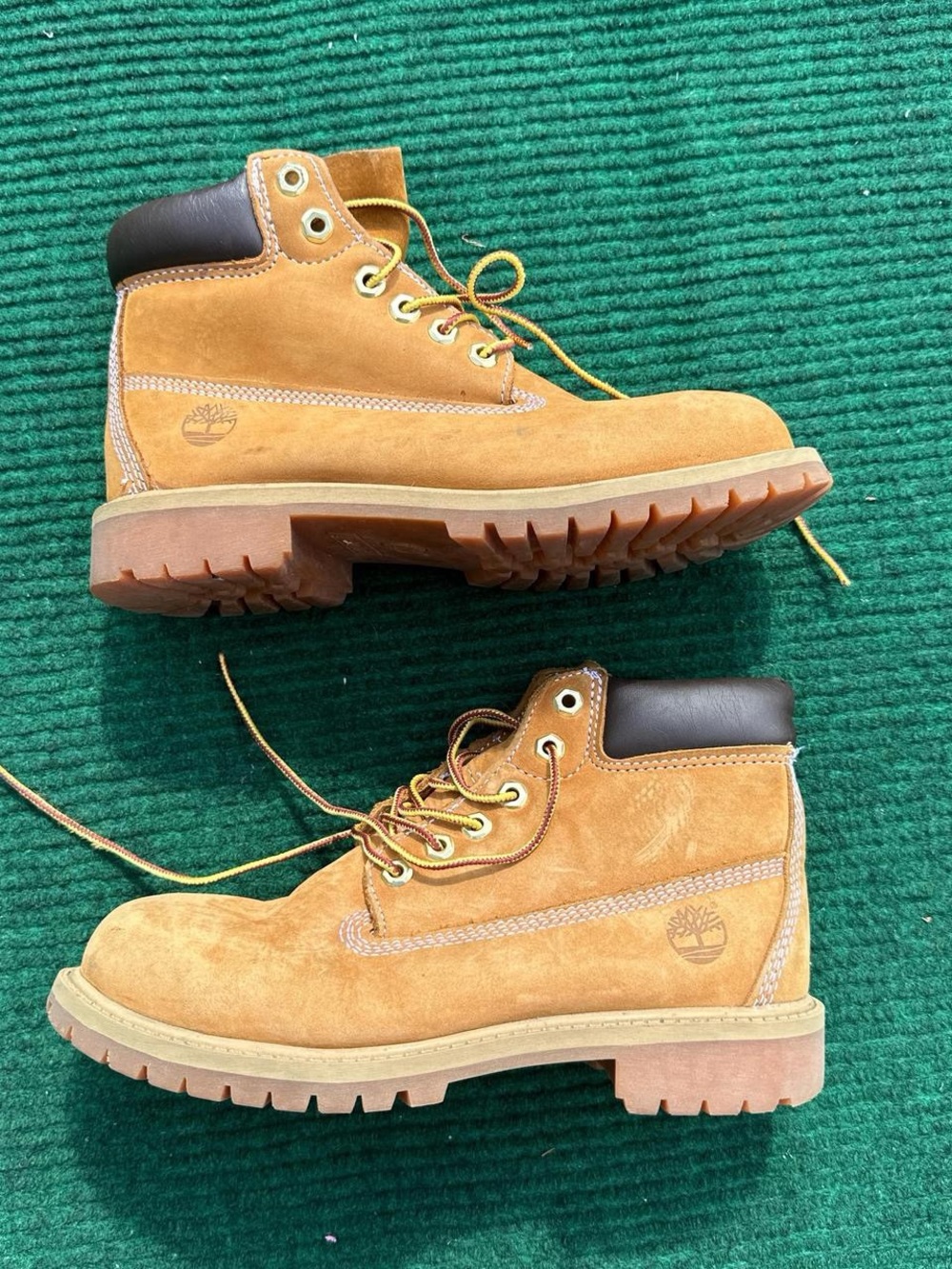 Timberland 6 Inch Premium Waterproof Boot 'Wheat' Nubuck Size 3 Women’s Size 4.5